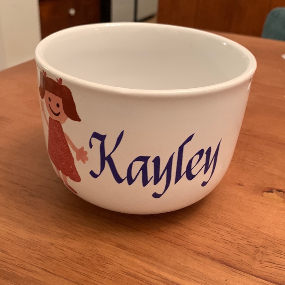Clay Design Name Kayley Ice Cream Bowl